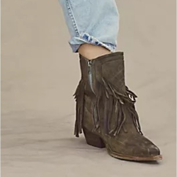 Free People Lawless Fringe Western Boots - Picture 2 of 15